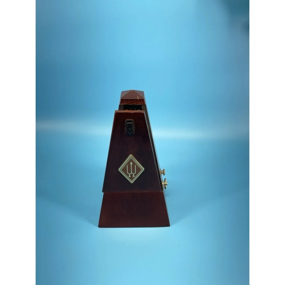 Vintage Wittner Metronome Wood Windup Made In Germany.Works Perfectly